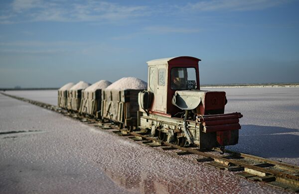 Photo of Producția de sare roz în Crimeea