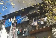 Photo of Фото с места пожар в жилом доме в столице Молдовы
